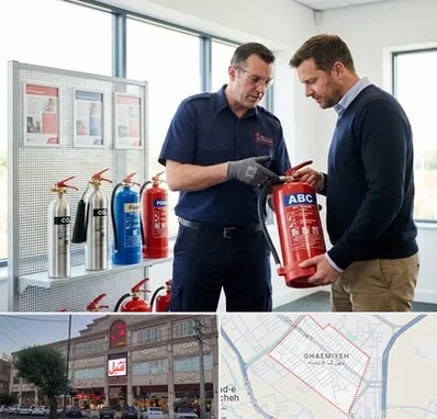 کپسول آتش نشانی در قائمیه اسلامشهر 