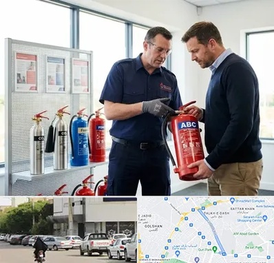 کپسول آتش نشانی در قدوسی شرقی شیراز 