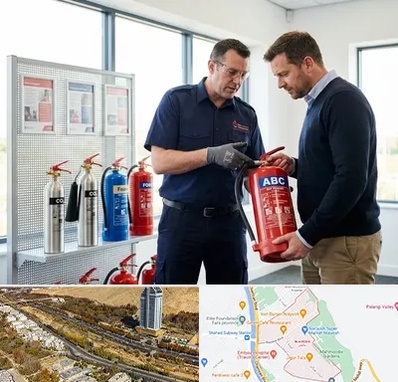 کپسول آتش نشانی در خیابان نیایش شیراز 