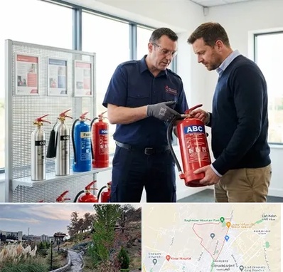 کپسول آتش نشانی در باغستان کرج 