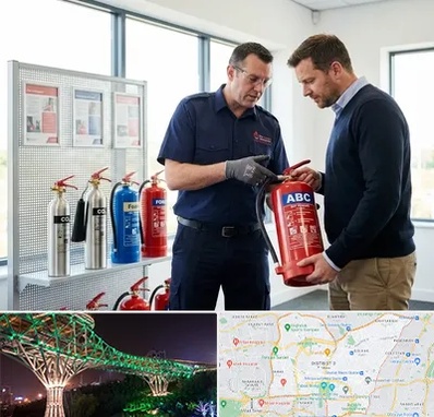 کپسول آتش نشانی در منطقه 3 تهران 