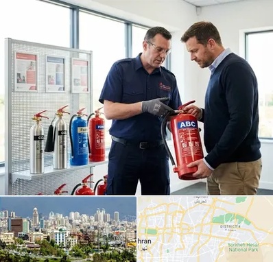 کپسول آتش نشانی در شرق تهران 