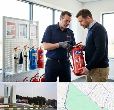 کپسول آتش نشانی در بلوار فلسیطین مشهد 