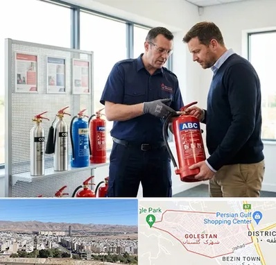 کپسول آتش نشانی در شهرک گلستان شیراز 