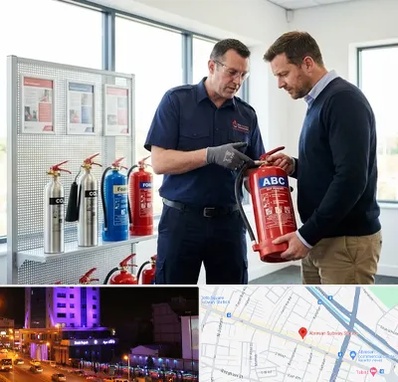 کپسول آتش نشانی در آبرسان تبریز 