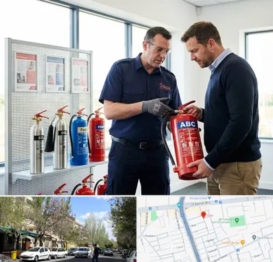 کپسول آتش نشانی در کوی فیروز تبریز 