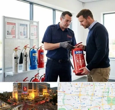 کپسول آتش نشانی در جنت آباد تهران 