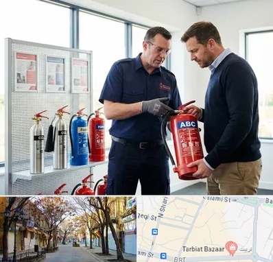 کپسول آتش نشانی در تربیت تبریز 