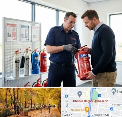 کپسول آتش نشانی در چهارباغ اصفهان 