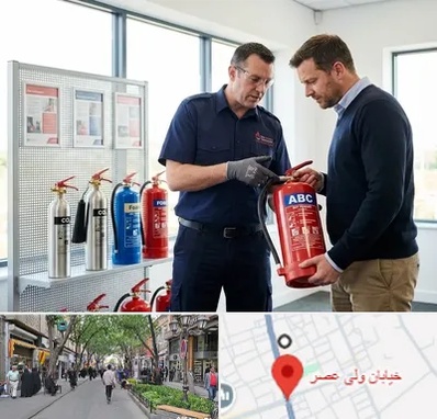 کپسول آتش نشانی در ولیعصر شهریار