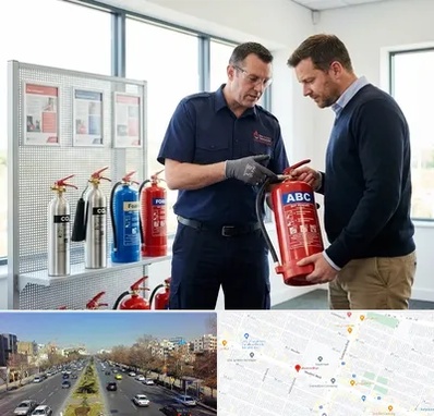 کپسول آتش نشانی در بلوار معلم مشهد 