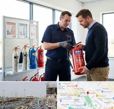 کپسول آتش نشانی در بلوار توس مشهد 