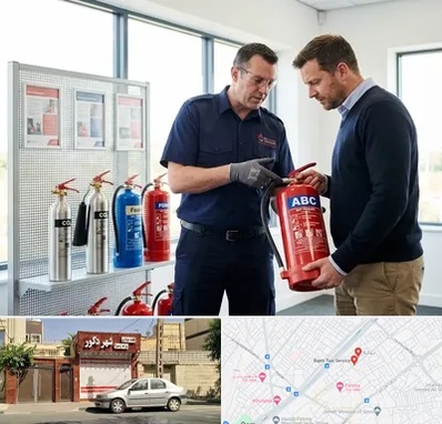 کپسول آتش نشانی در باجک قم