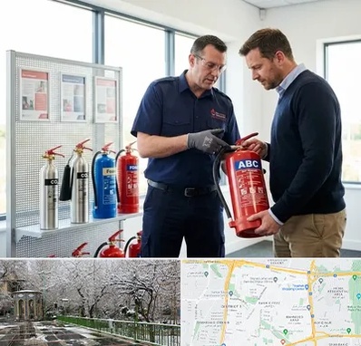 کپسول آتش نشانی در باغ فیض 