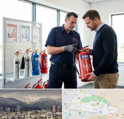 کپسول آتش نشانی در منطقه 4 تهران 