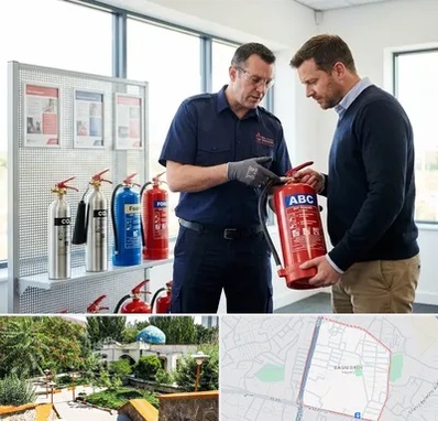 کپسول آتش نشانی در باغمیشه تبریز 