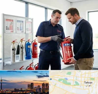 کپسول آتش نشانی در غرب تهران 