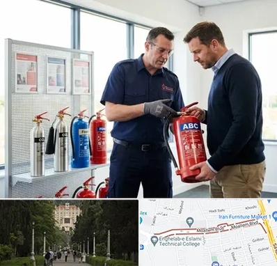 کپسول آتش نشانی در بلوار معلم رشت 