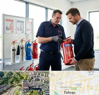 کپسول آتش نشانی در شمال تهران 