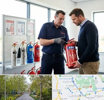 کپسول آتش نشانی در قدوسی غربی شیراز 