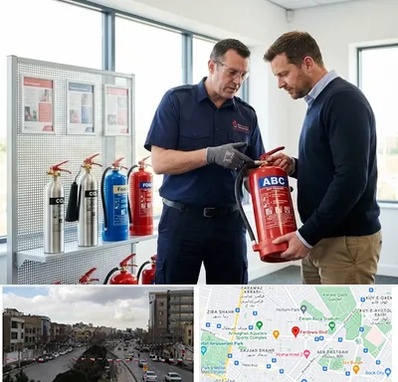 کپسول آتش نشانی در بلوار فردوسی مشهد 