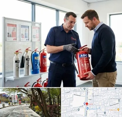 کپسول آتش نشانی در خیابان توحید اصفهان 