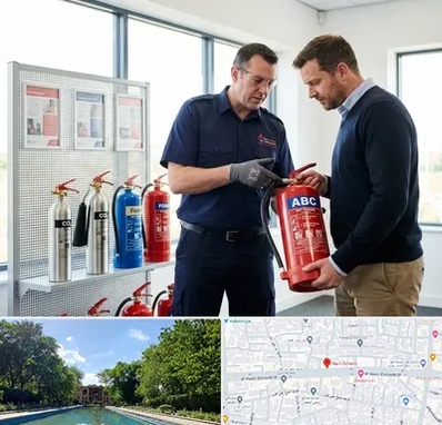 کپسول آتش نشانی در هشت بهشت اصفهان 