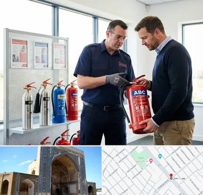 کپسول آتش نشانی در مصلی مشهد 