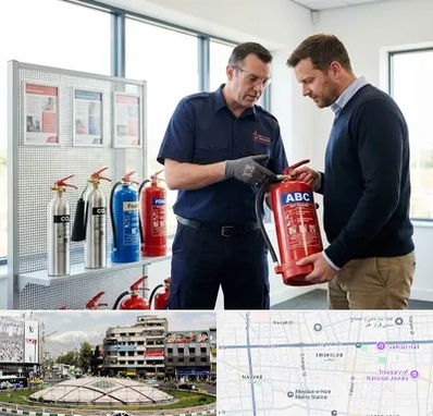 کپسول آتش نشانی در مرکز تهران 