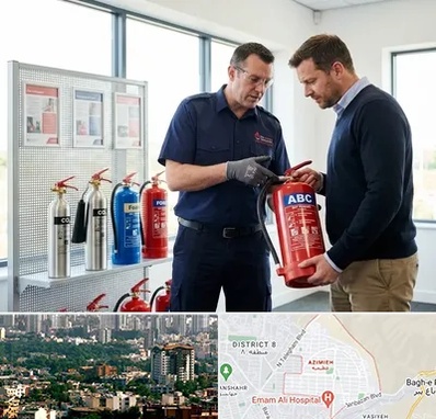 کپسول آتش نشانی در عظیمیه کرج 