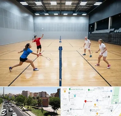 باشگاه بدمینتون در شهرک آزمایش