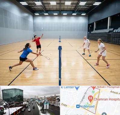 باشگاه بدمینتون در اقدسیه 