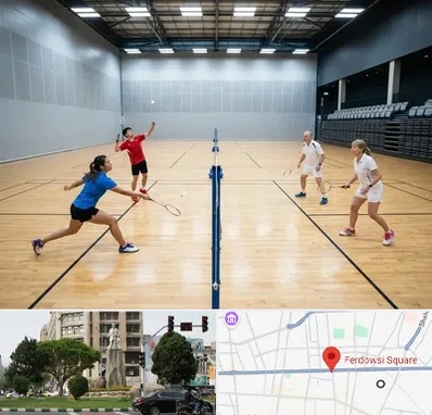 باشگاه بدمینتون در میدان فردوسی تهران