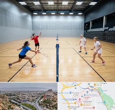 باشگاه بدمینتون در معالی آباد شیراز 