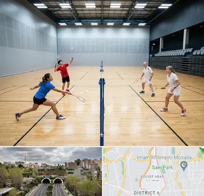 باشگاه بدمینتون در یوسف آباد 