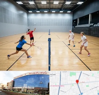 باشگاه بدمینتون در نصف راه تبریز 