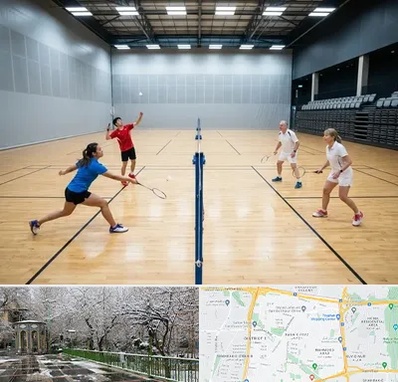 باشگاه بدمینتون در باغ فیض 