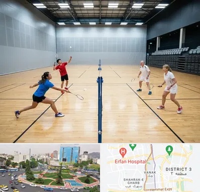 باشگاه بدمینتون در ونک 