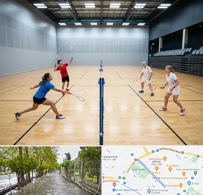 باشگاه بدمینتون در خیابان ارم شیراز 