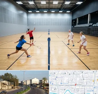 باشگاه بدمینتون در ضیابری رشت 