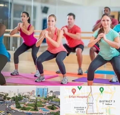 باشگاه ایروبیک در ونک 