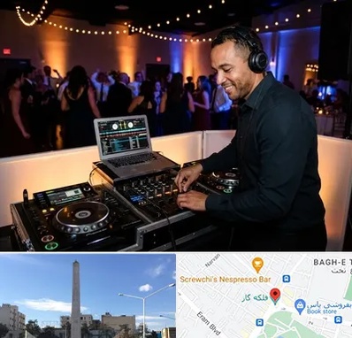 دی جی در فلکه گاز شیراز