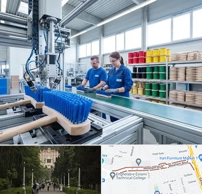 تولید فرچه و برس در بلوار معلم رشت 