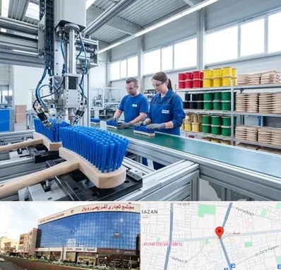 تولید فرچه و برس در نصف راه تبریز 