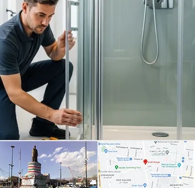 فروش کابین دوش در کارگر جنوبی