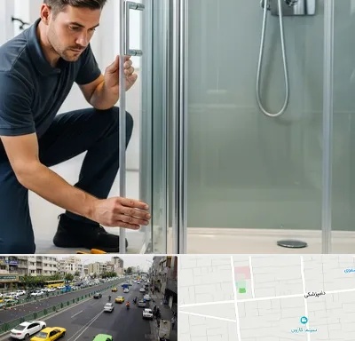 فروش کابین دوش در خیابان دامپزشکی