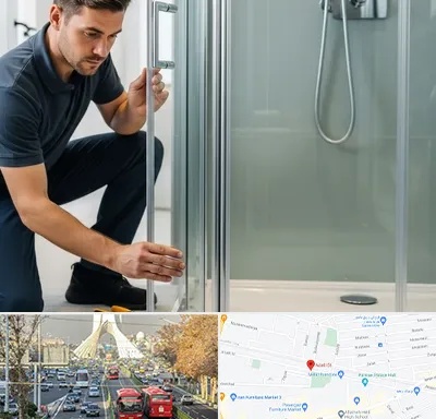 فروش کابین دوش در خیابان آزادی