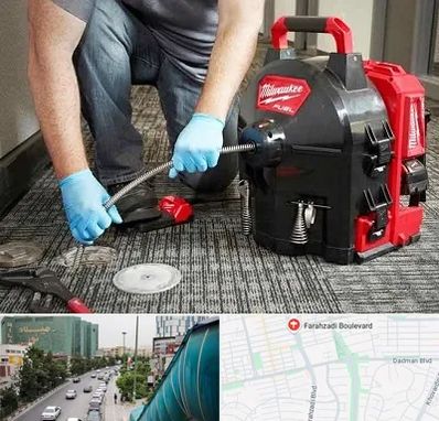 لوله بازکنی در بلوار فرحزادی