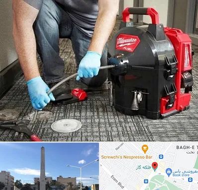 لوله بازکنی در فلکه گاز شیراز