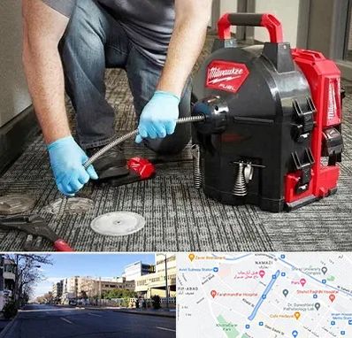 لوله بازکنی در خیابان ملاصدرا شیراز